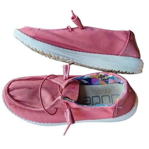 Hey Dude Wendy Rosette Size 6 Washable Comfort Shoes - Picture 4 of 7